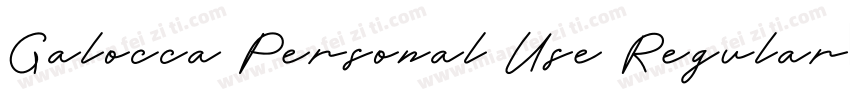 Galocca Personal Use Regular字体转换